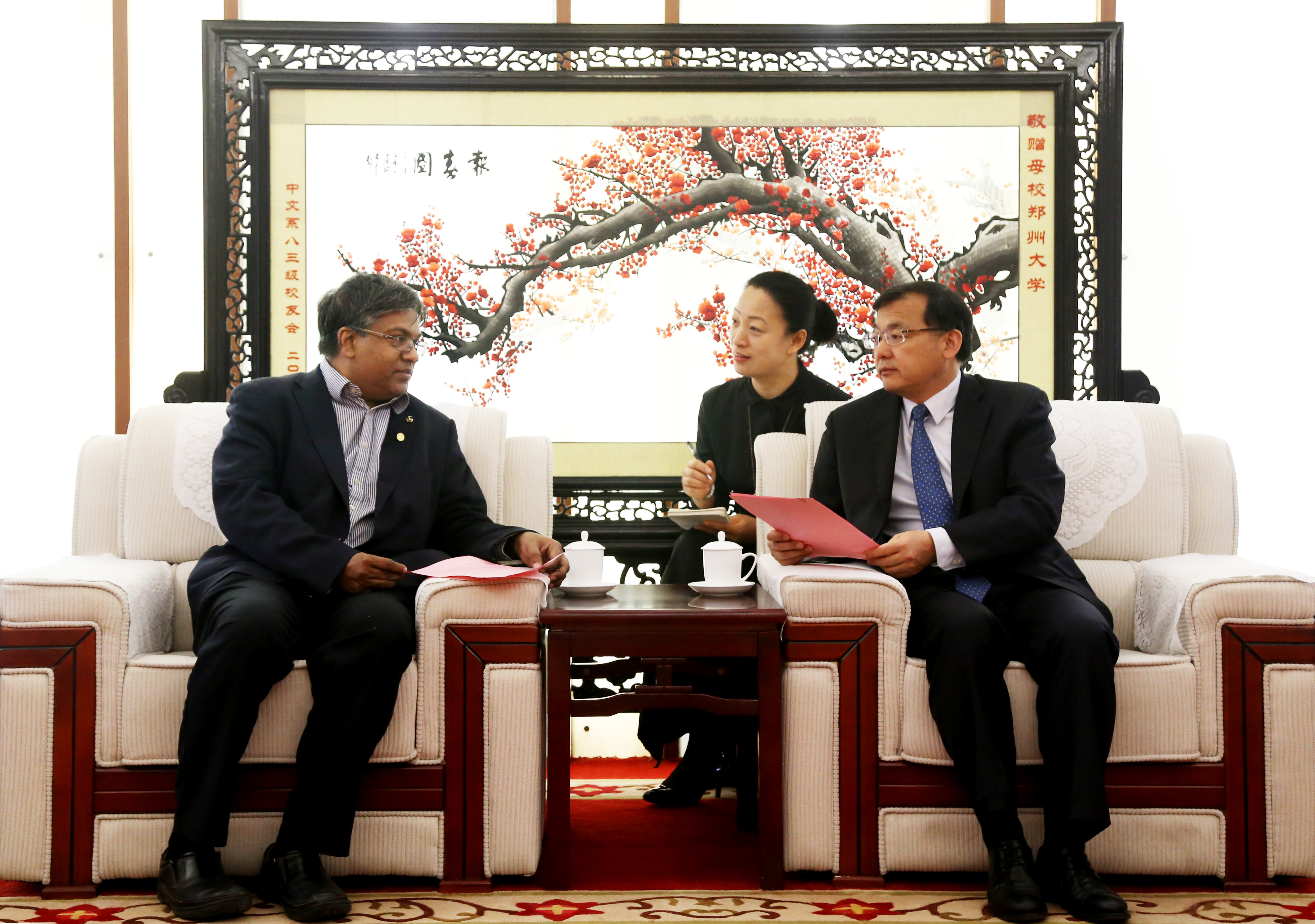 英国皇家工程院院士Ravi Silva来校访问（图）