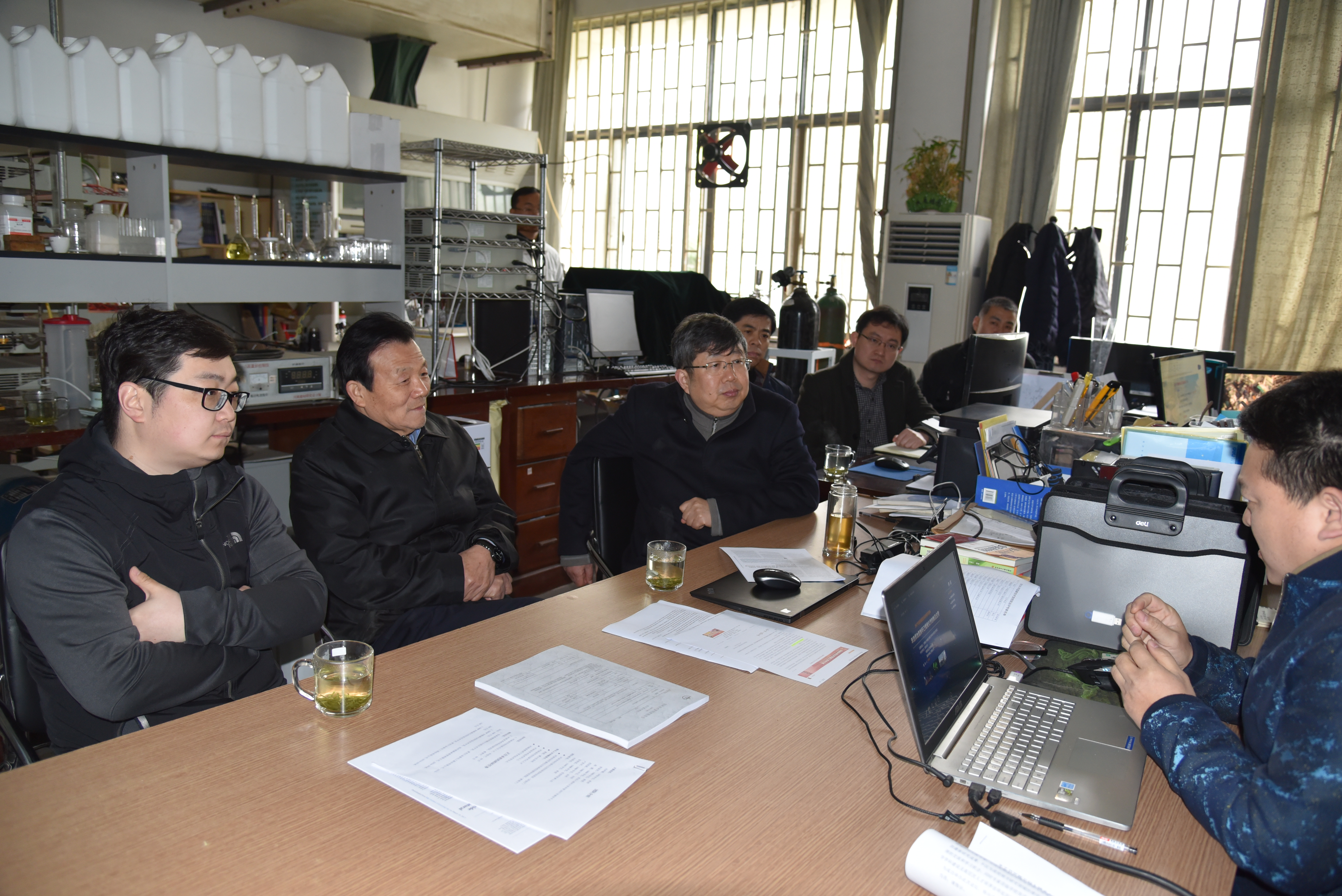 校长刘炯天院士到化学与分子工程学院调研（图）