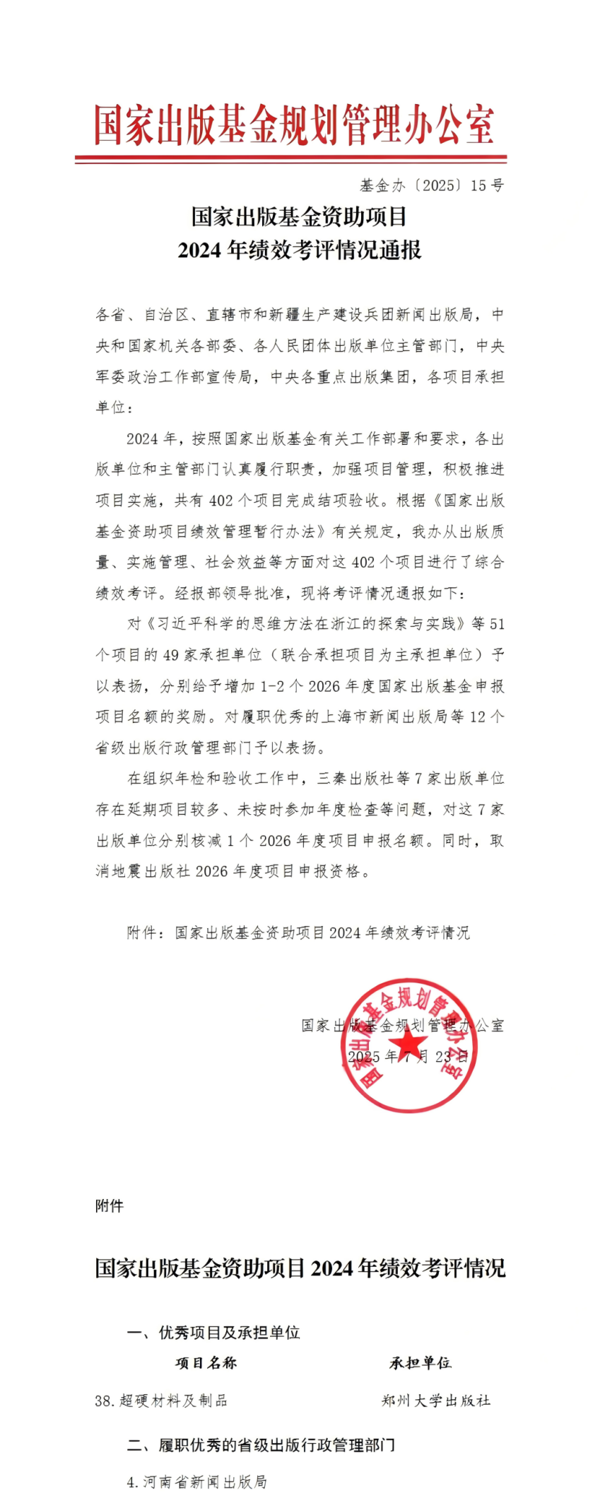 郑州大学出版社国家出版基金项目再获佳绩