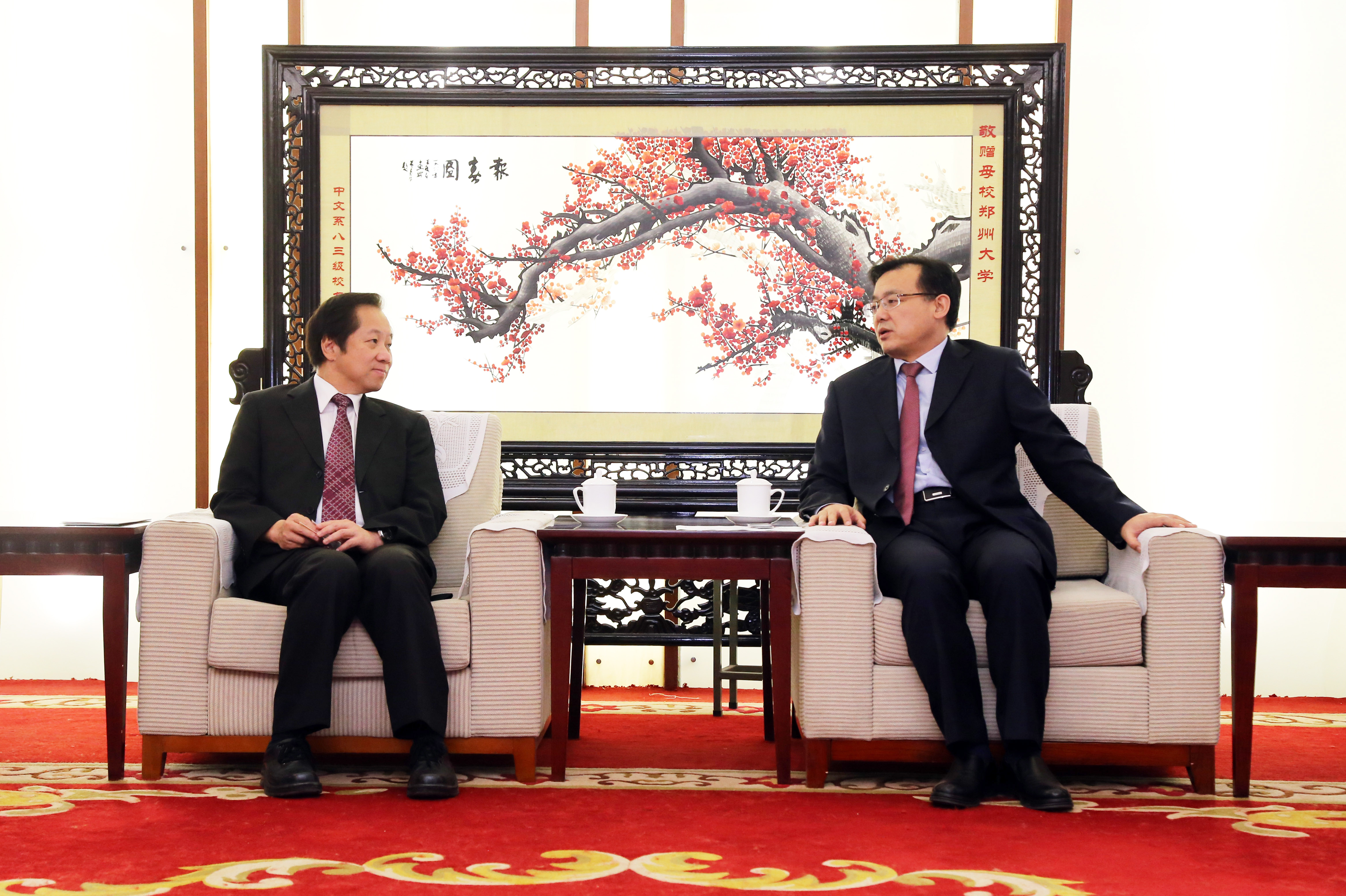 台湾师范大学校长张国恩访问我校（图）