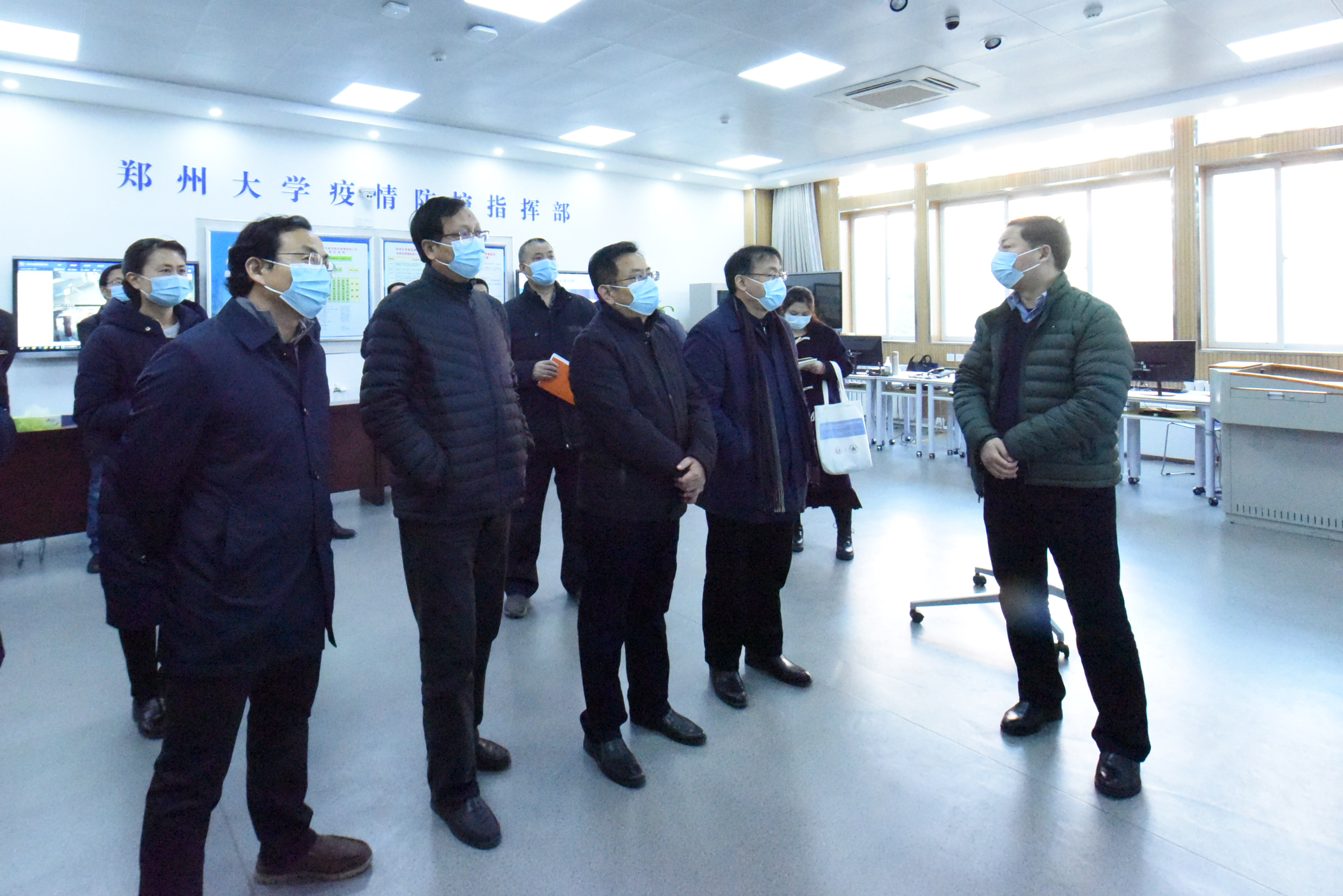 郑州市教育局督导组来校调研督查疫情防控工作