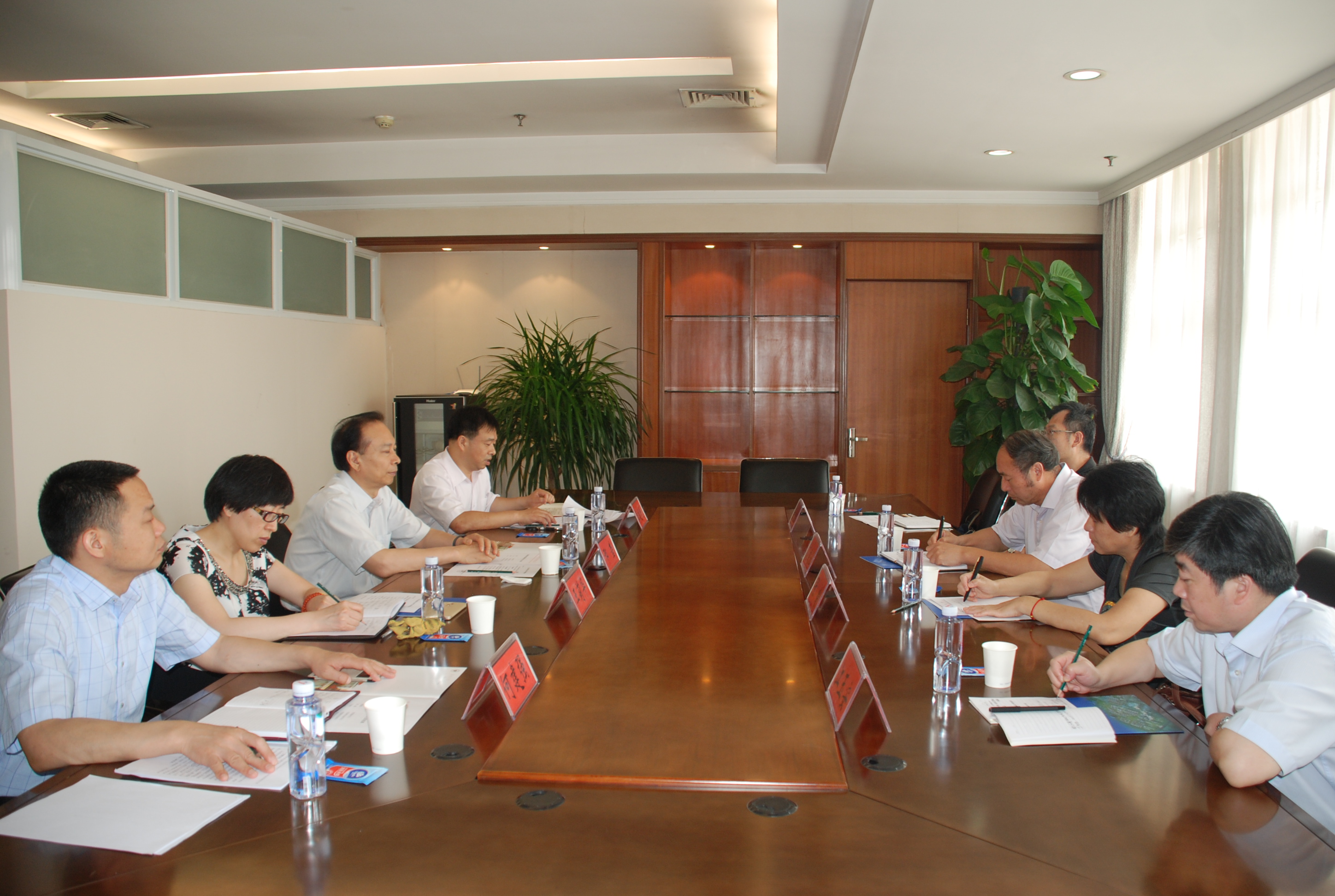 信阳师范学院党委副书记高建社一行来我校访问交流（图）