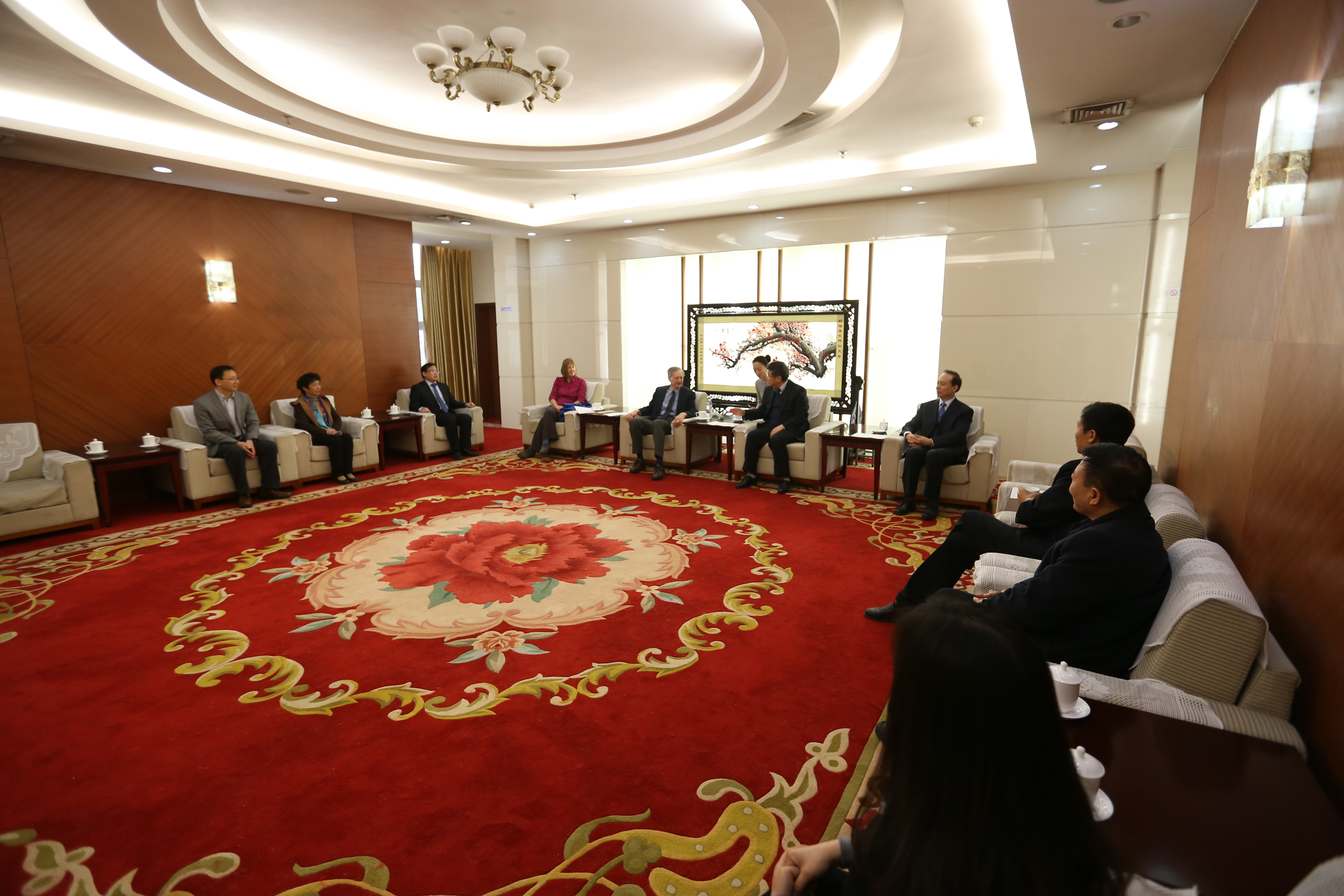 校长刘炯天院士会见英国皇家学会院士Peter Sadler教授（图）