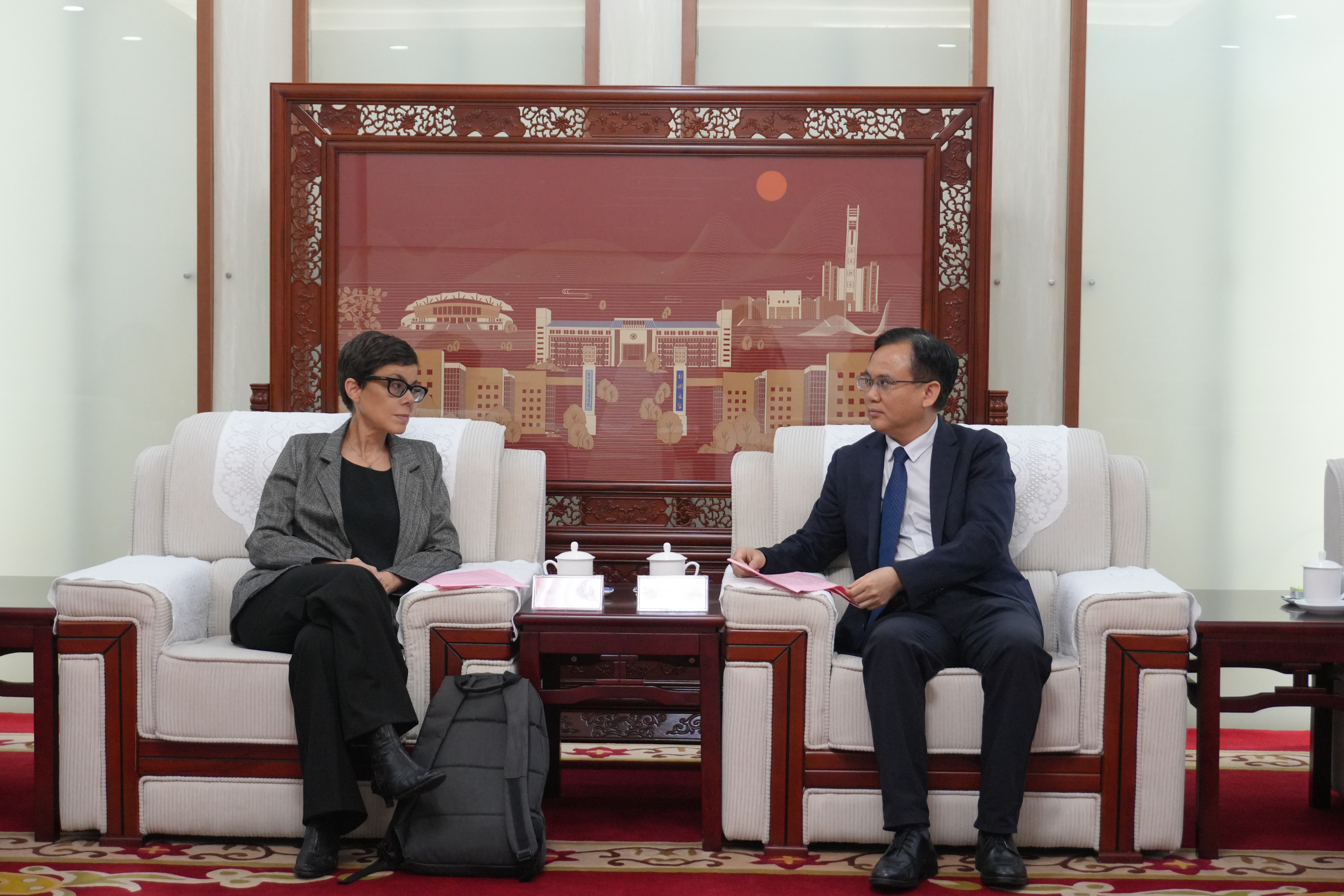 意大利帕尔玛大学副校长玛丽亚·曼奇尼来校访问
